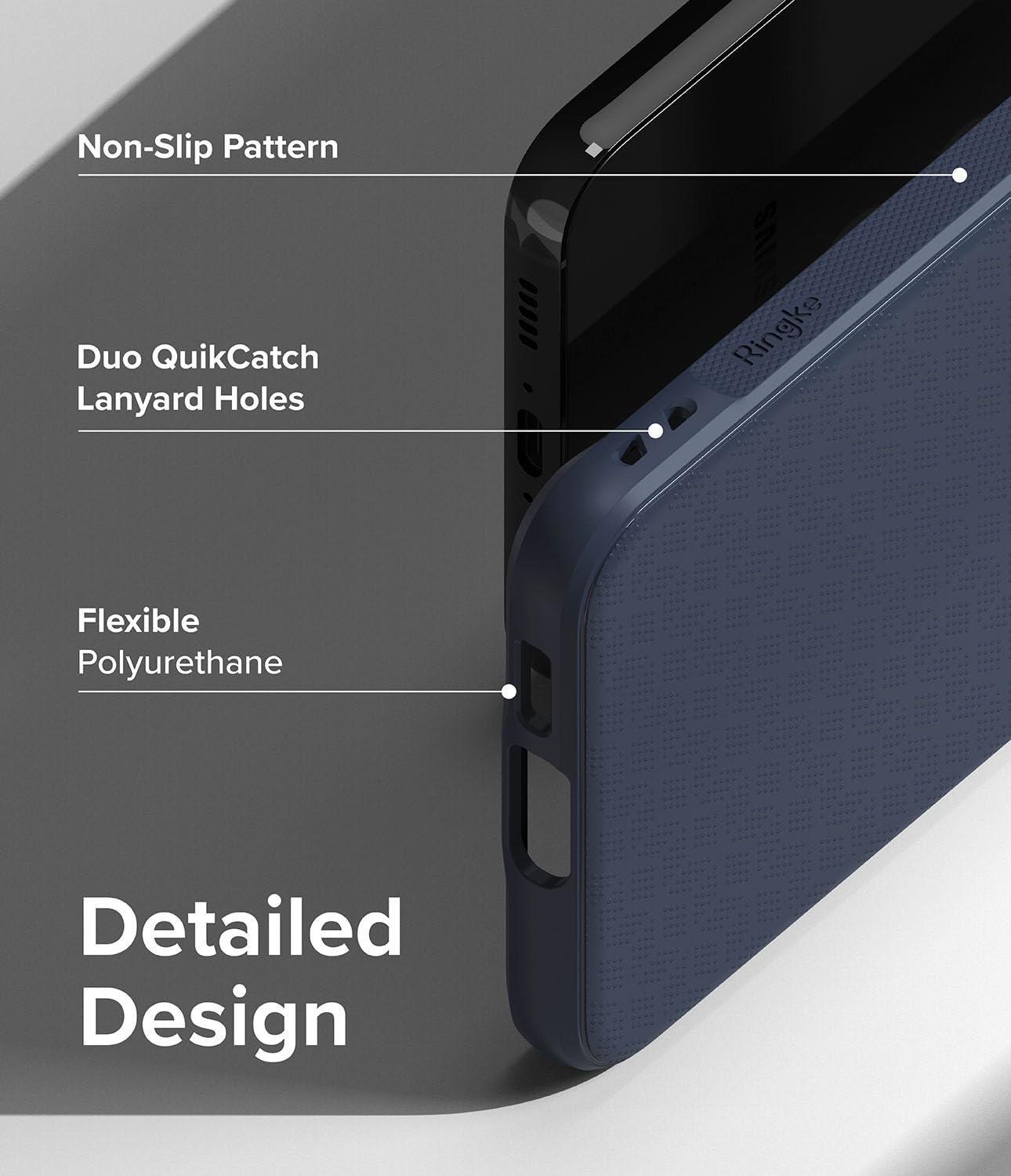 Funda Samsung Galaxy S23 Plus Ringke Onyx Navy Antihuellas y Antideslizante