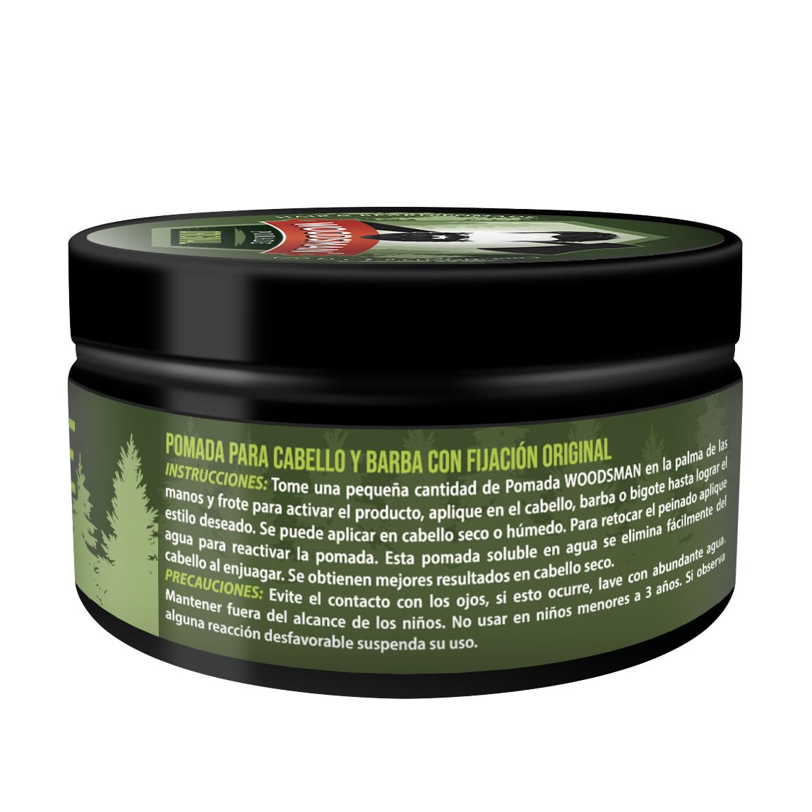 Woodsman - Pomada para Cabello y Barba Fijación Original 113g. (4oz.)