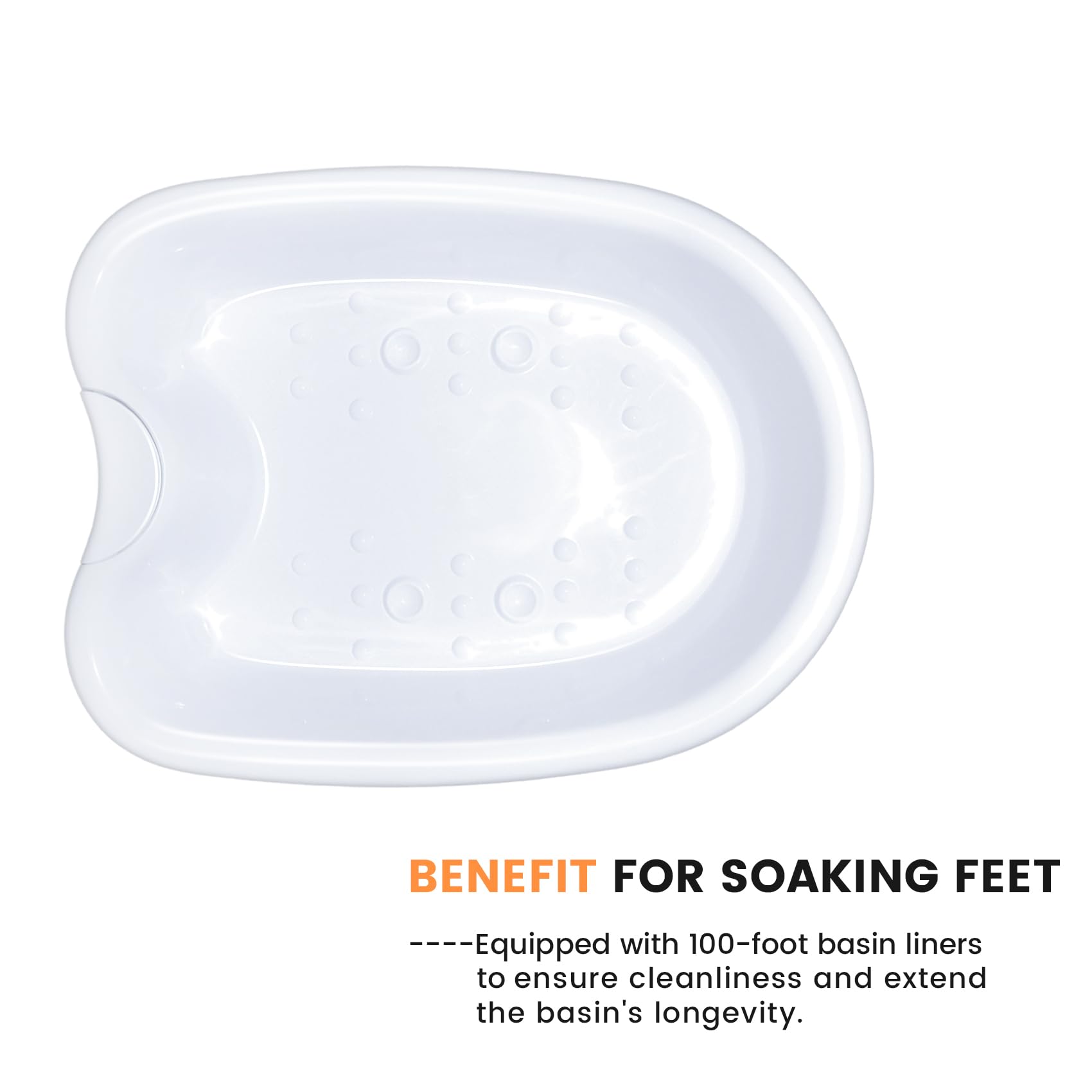 Bañera iónica para pies para máquina de desintoxicación iónica, baño de pies, spa, spa de agua y tubo de masaje de pies para baño de pies, remojo o desintoxicación con 100 revestimientos