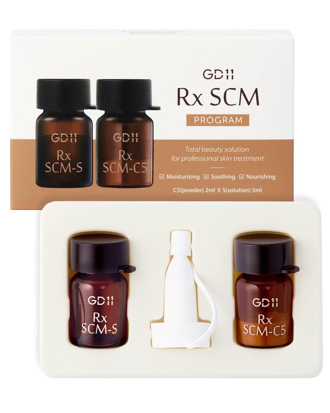 Suero facial con exosomas del programa Rx SCM | Regeneración de la piel, hidratación intensiva, suero facial humectante con CICA, alivia la piel irritada (2 ml + 5 ml)