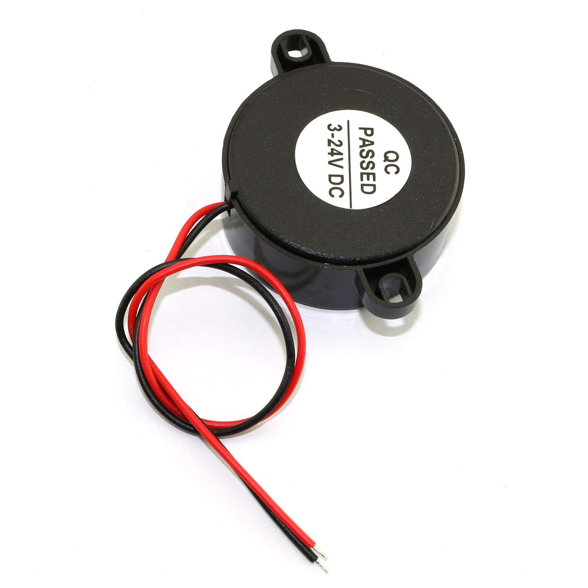 Buzzer Piezoeléctrico Activo RuiLing 85dB Negro con Sonido Continuo e Intermitente Paquete de 2 para Accesorios de Coche