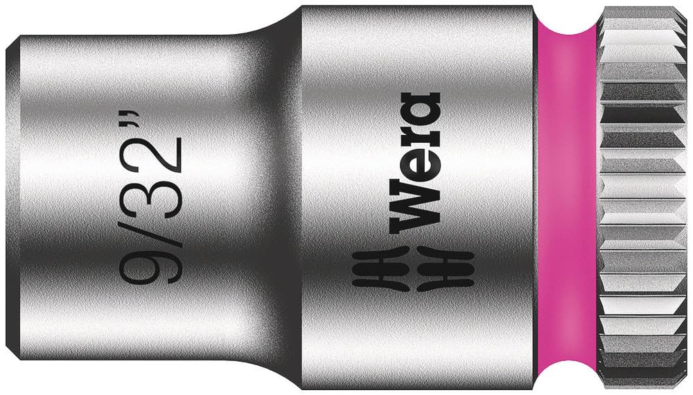 Wera Zyklop 8790 HMA - Llave de vaso (1/4", cabeza hexagonal, 9/32" x 23 mm)