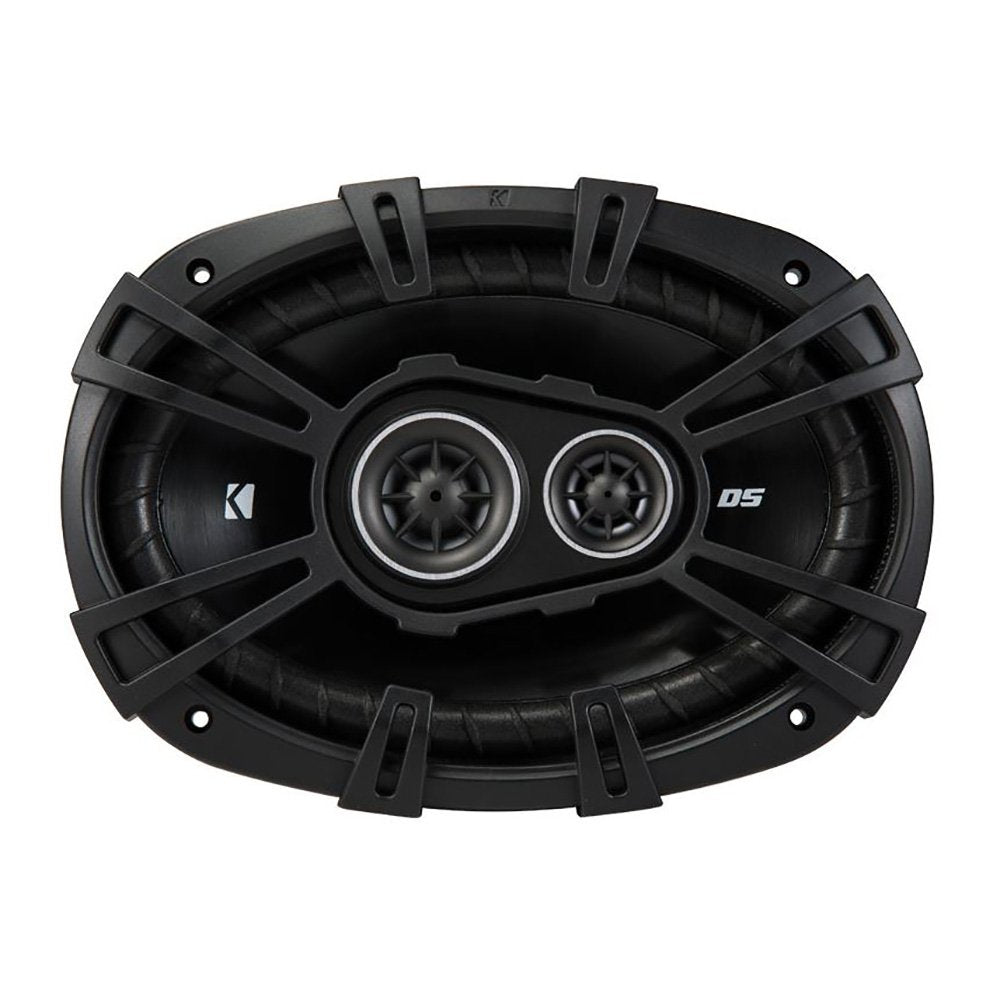 Kicker 43DSC69304 Serie D 6 x 9 Pulgadas, 360 W, 3 vías, Altavoces Dobles con 43DSC6504 de 6.5 Pulgadas, 240 W, 2 vías, 4 ohmios, Altavoces coaxiales de Audio para Coche