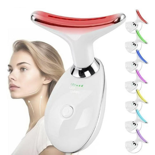Herramienta de Masaje Facial Harry Williams 7 en 1 LED 7 Colores Microcorriente para Hombre y Mujer