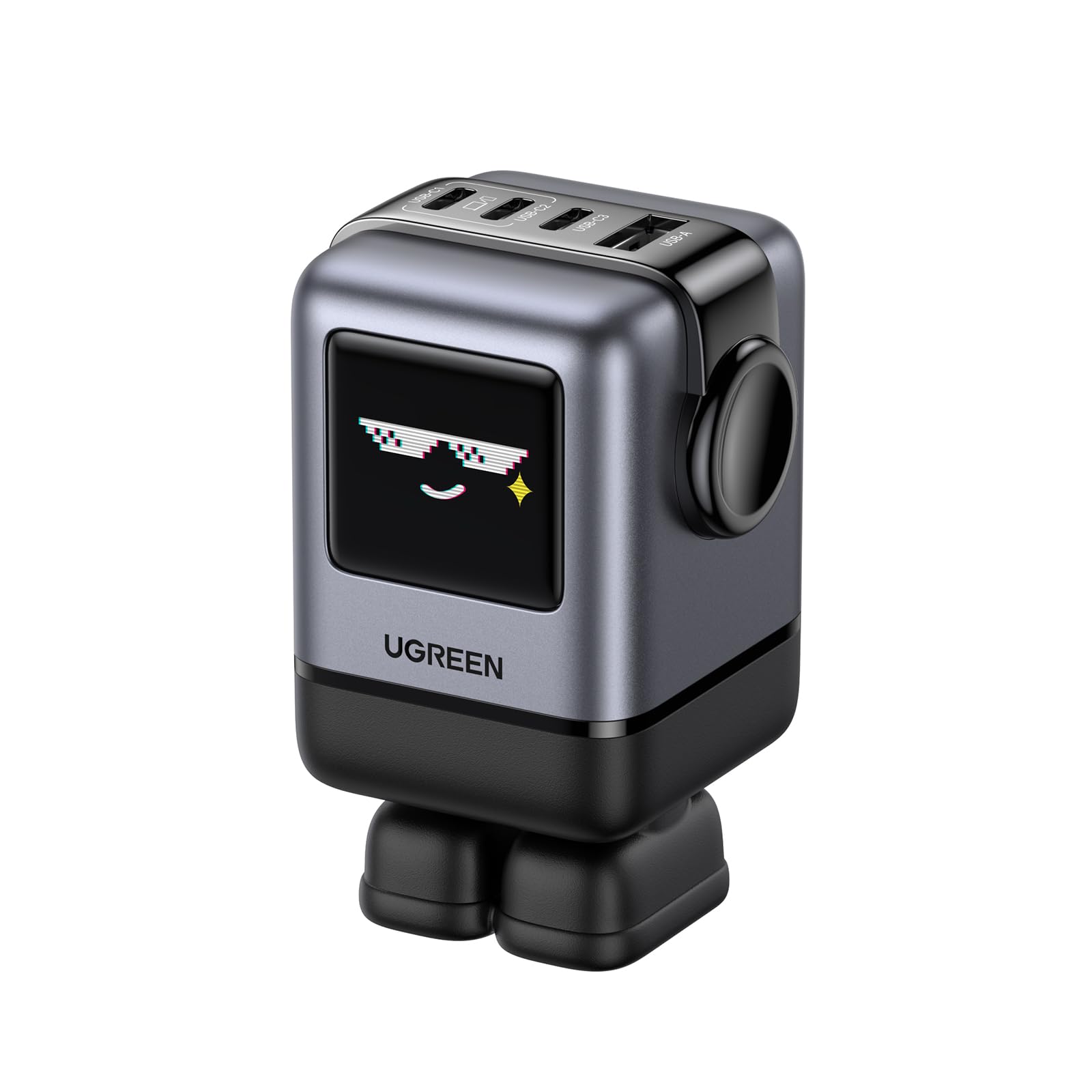 Cargador USB C UGREEN 100 W Negro GAN Nexode con 4 Puertos 3C1A