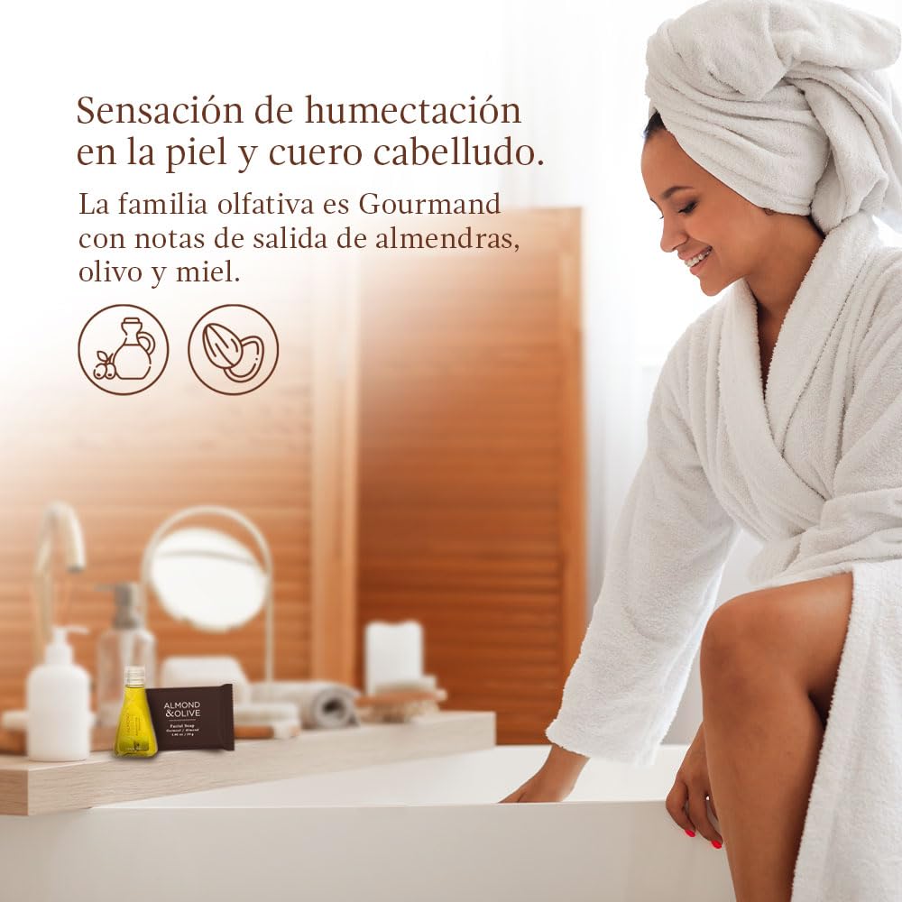 JYPESA Shampoo Hotelero 35 ml y Jabón 20 g, Kit 200 Piezas, Hotel Airbnb