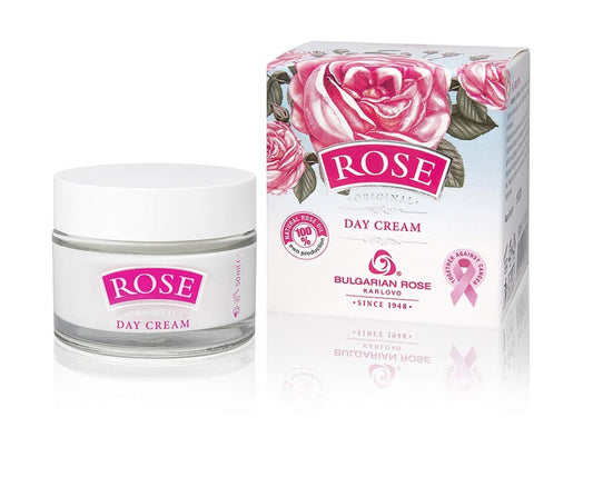 Crema de Día Natural de Rosas 100% Pura 50 ml - 1.7 oz - Belleza Orgánica y Revitalizante