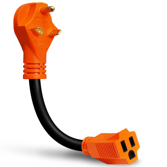 Adaptador de Corriente True MODS RV 125V Enchufe Conector 15A a 30A