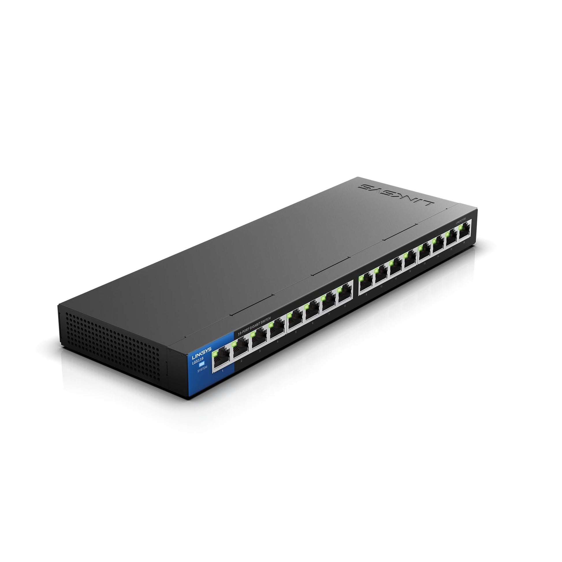 Linksys Business 16-Port Network Switch (Unmanaged Gigabit Ethernet Switch/16-Port PoE Switch)
