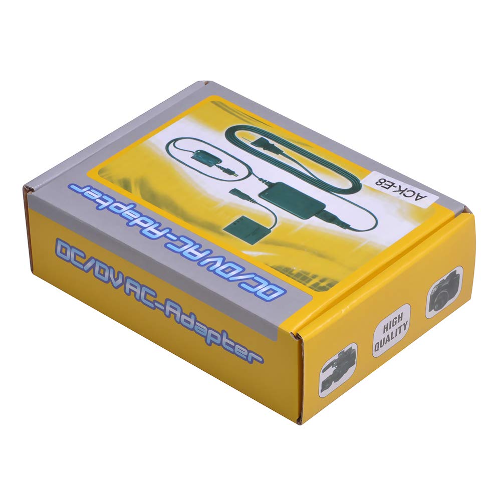 Batmax ACK-E8 - Adaptador de corriente para cámaras réflex digitales Canon EOS Rebel T5i T4i T3i T2i 700D 650D 600D 550D DSLR