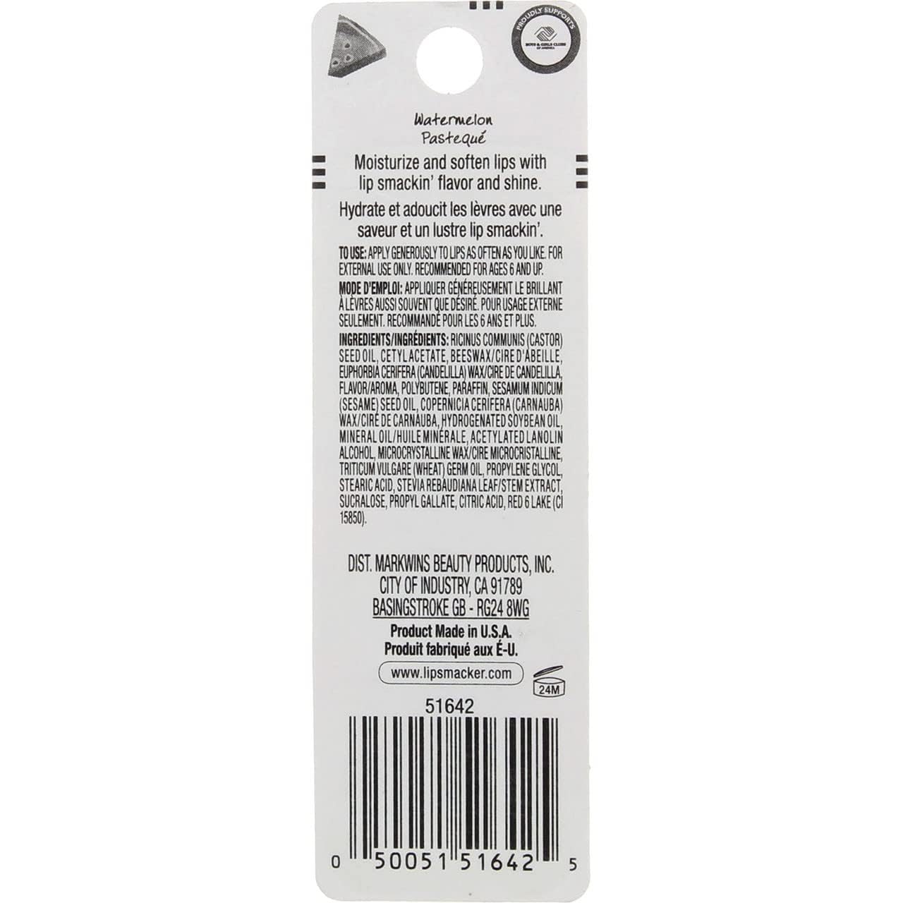 Pack de 2 Bálsamos Labiales Lip Smacker con Sabor a Sandía - Hidratante y Delicioso - Ideal para Labios Secos y Agrietados - Cuidado Labial Diario - Regalo Perfecto para Amantes de la Belleza