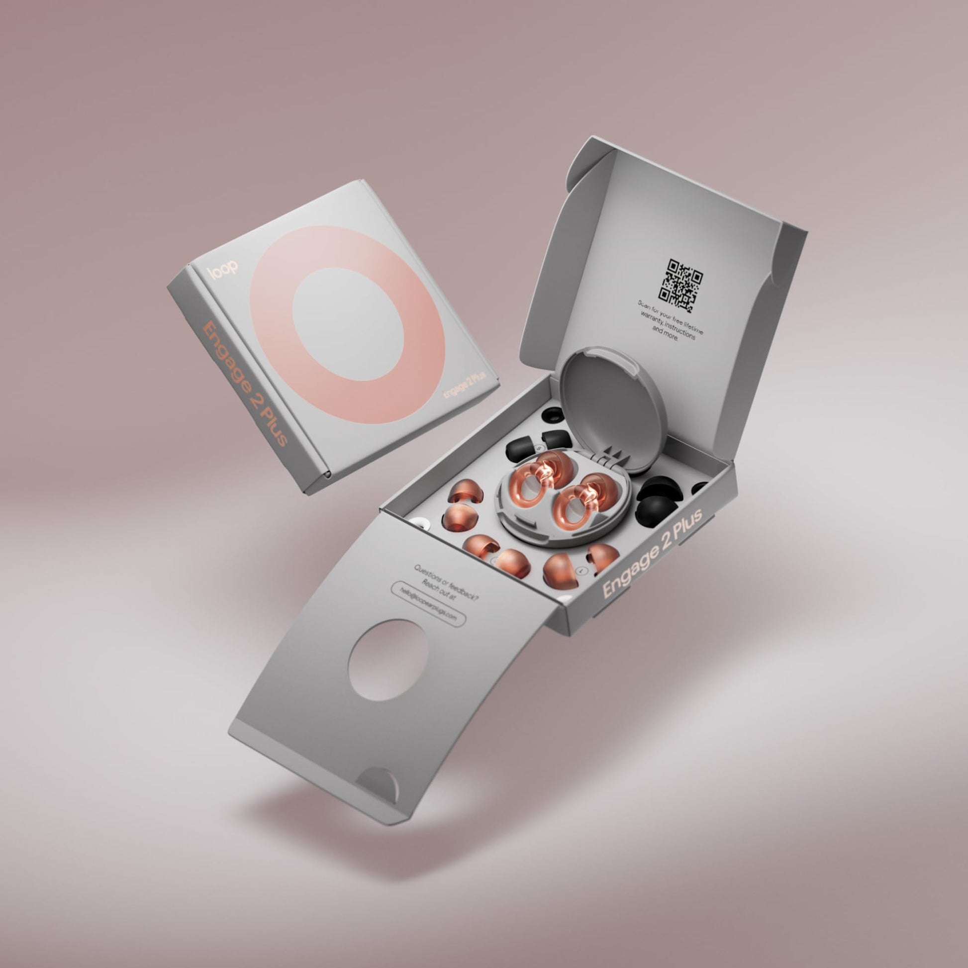 Loop Engage 2 Plus Tapones auditivos – Reducción del ruido cotidiano con voces claras para reuniones sociales, trabajo, conversaciones y para la sensibilidad al ruido – SNR16 dB + accesorio Mute