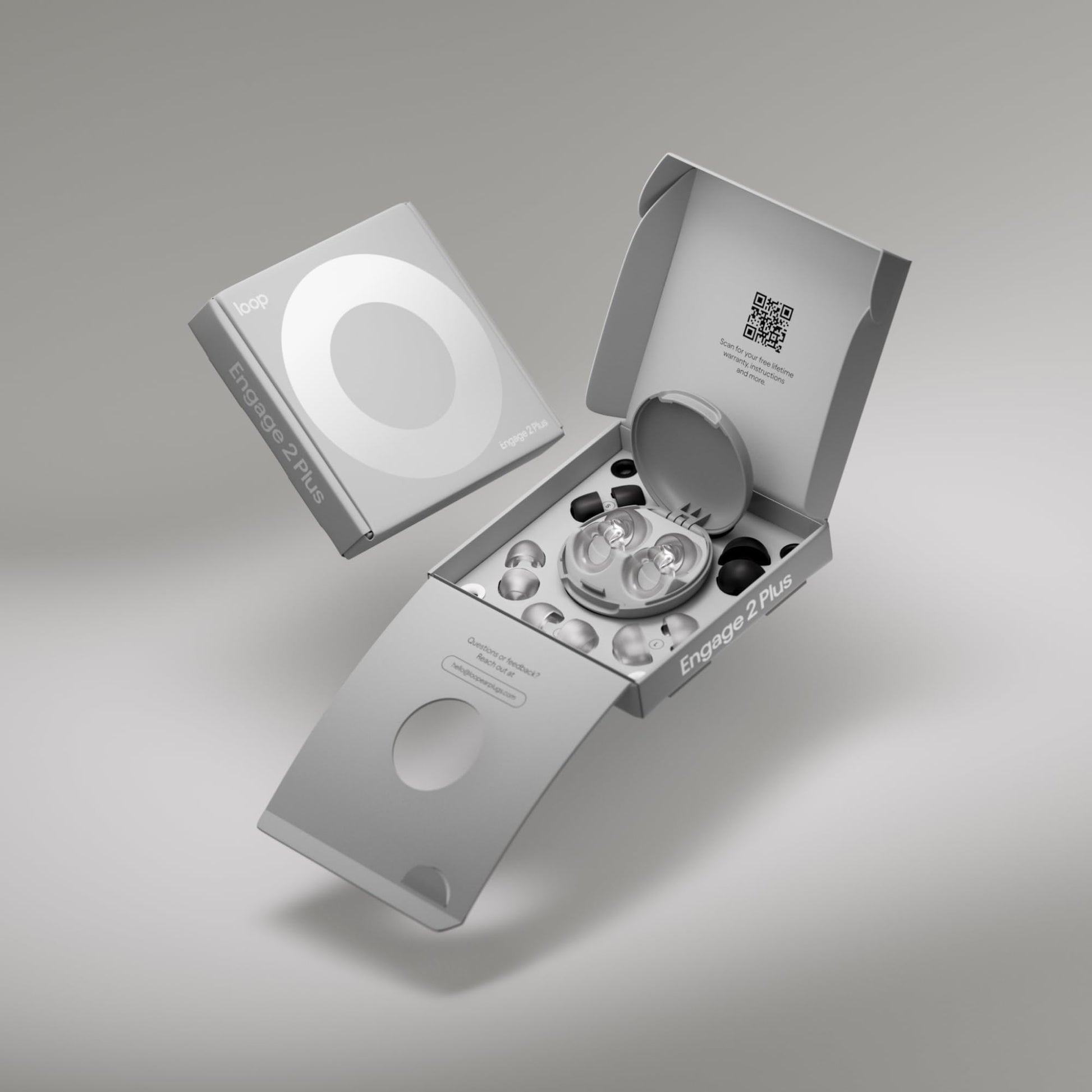 Loop Engage 2 Plus Tapones auditivos – Reducción del ruido cotidiano con voces claras para reuniones sociales, trabajo, conversaciones y para la sensibilidad al ruido – SNR16 dB + accesorio Mute