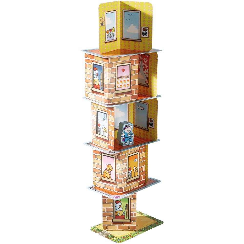 HABA Rhino Hero 302273: Juego de Azulejos, 2-5 Jugadores, 5+ Años, Familiar, Unisex, 5-15 Minutos, Español