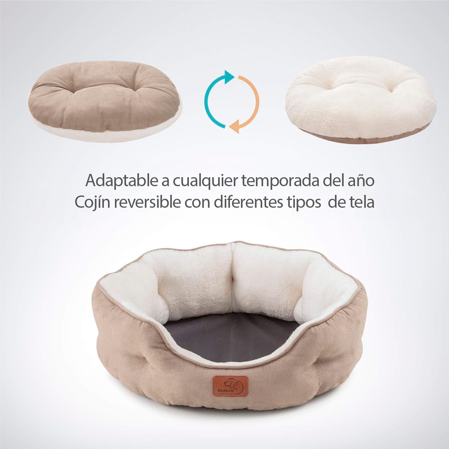Cama para Mascota OGAGU Camel Mediana Lavable Antideslizante
