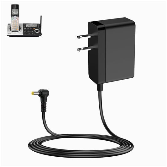 Cargador DC 6V MEROM Negro Adaptador de Corriente para AT&T Vtech Teléfono