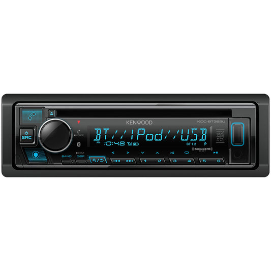 Receptor Estéreo de Coche KENWOOD KDC-BT382U Negro con Bluetooth y Alexa Incorporado
