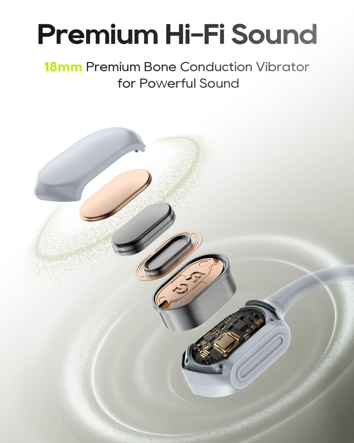 Auriculares Deportivos aigo Bluetooth de Doble Conducción