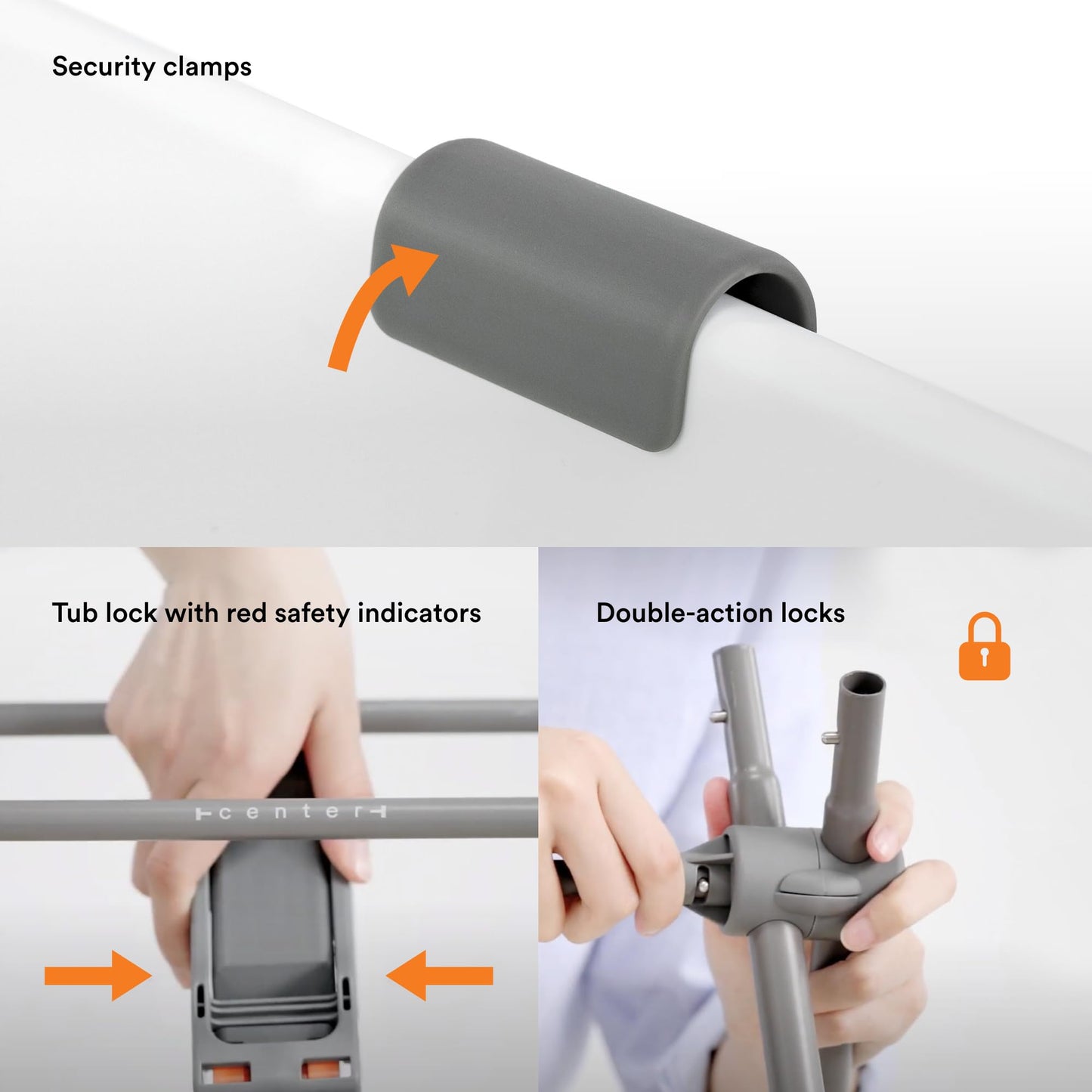 Soporte Stokke Flexi Bath Gris Ligero y Seguro para Recién Nacidos