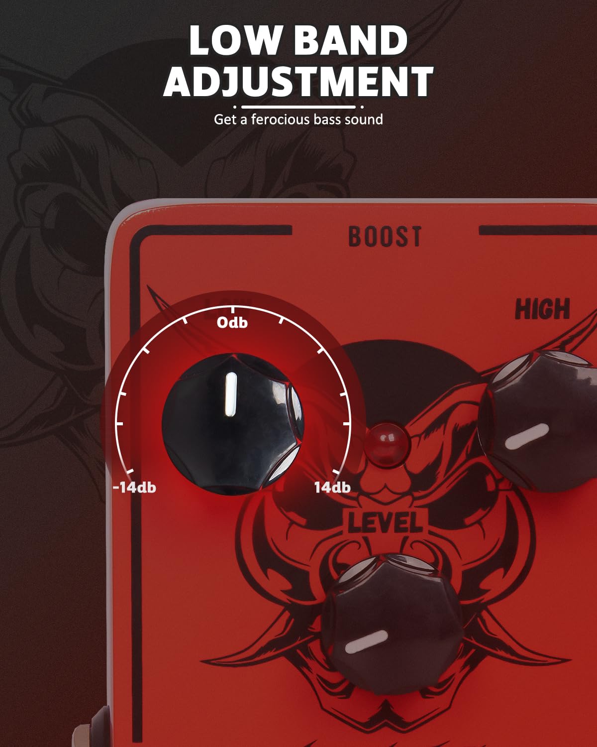 STRICH - Pedal de efecto de refuerzo para guitarra eléctrica y bajo True Bypass