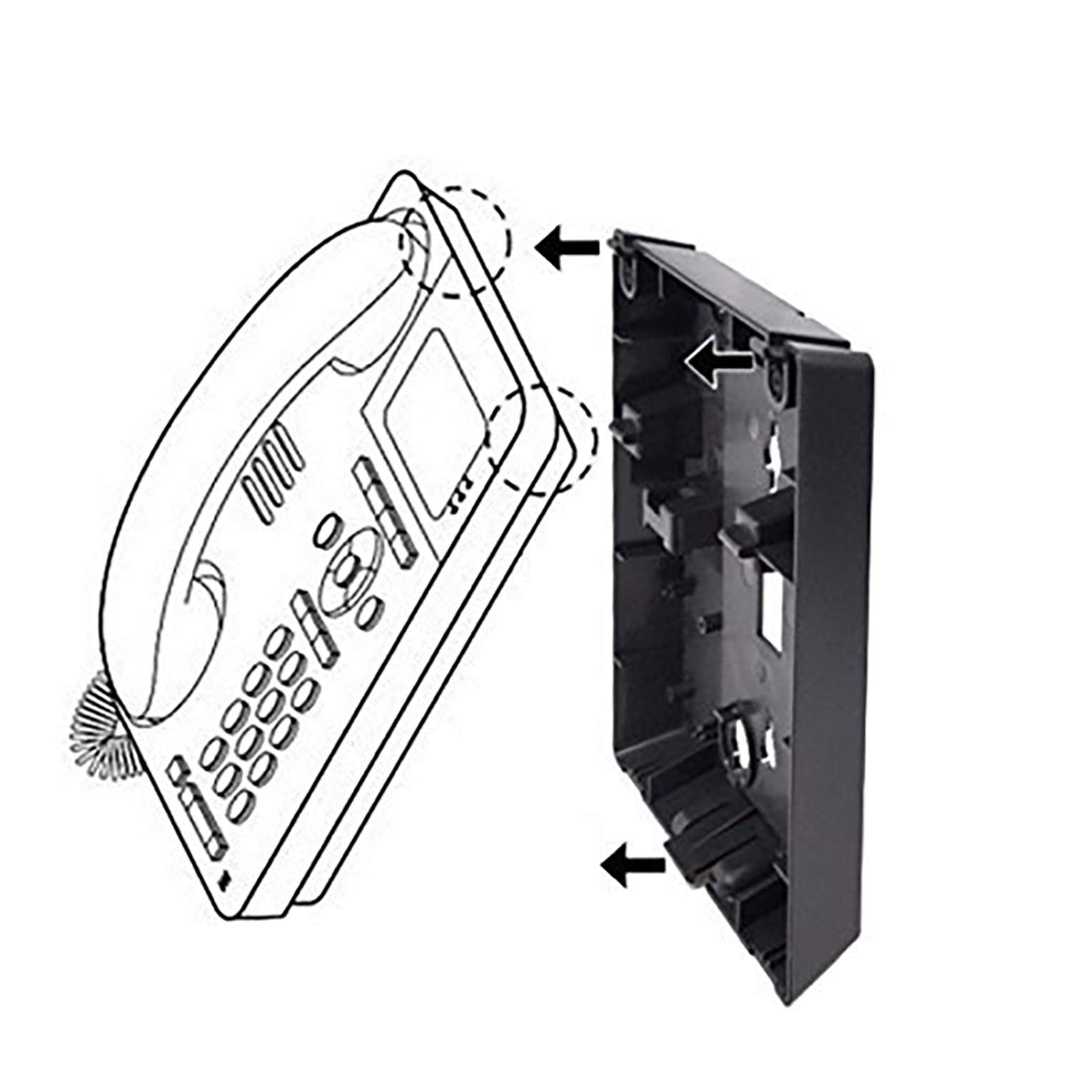 Avaya teléfono Kit de montaje de pared para 9508, 9504, 9608, 9611, y teléfonos 9620, 700383375