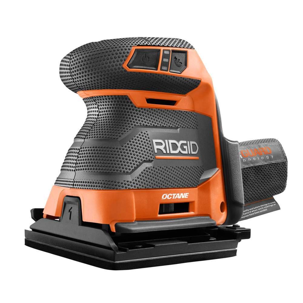 Ridgid OCTANE - Lijadora inalámbrica sin escobillas de 3 velocidades 1/4 de hoja, herramienta desnuda, R86064B, (empaquetado a granel, embalaje no retorno)