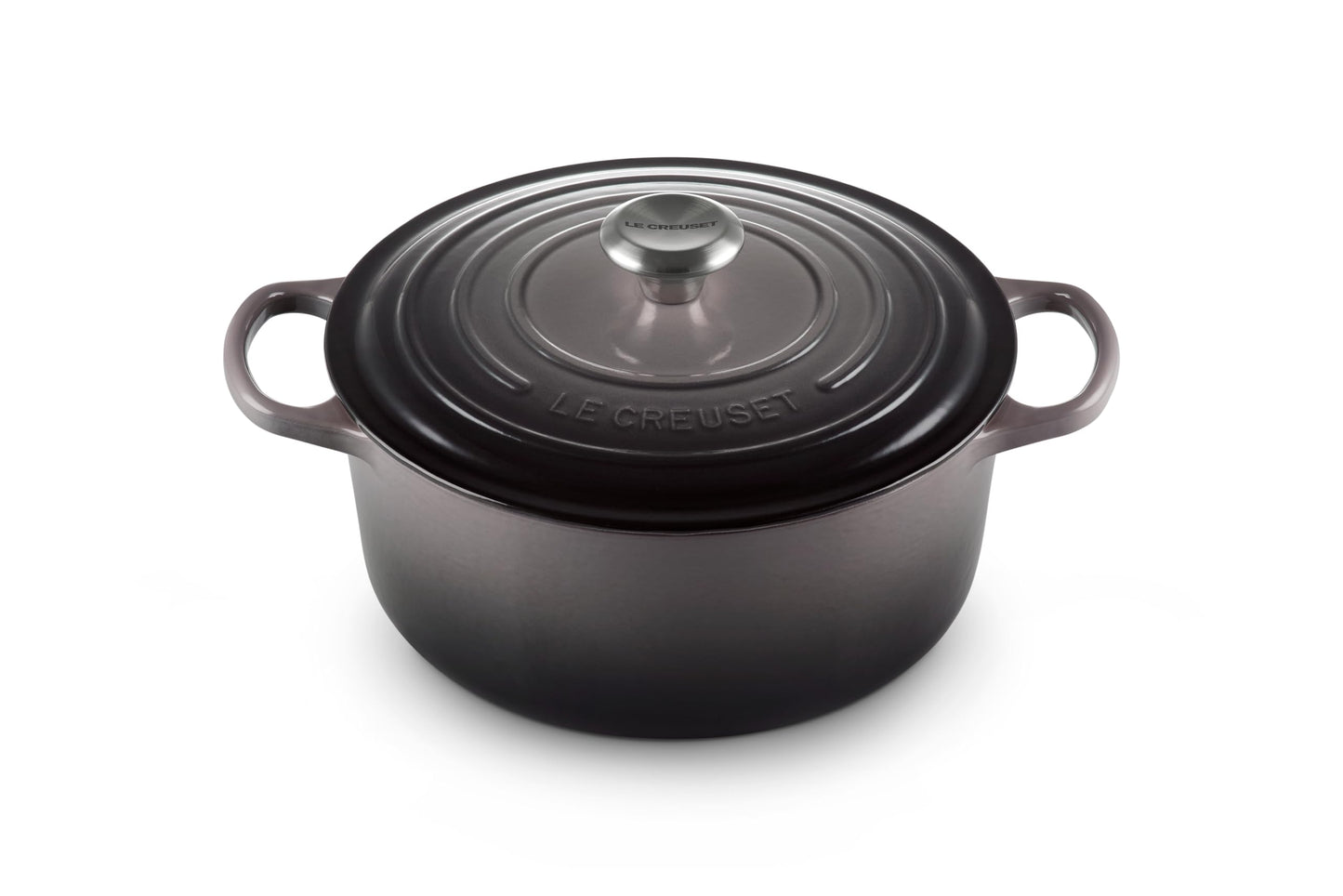 Le Creuset Signature Enameled Cast-Iron 5-1/2-Quart Round French (Dutch) Oven, Oyster