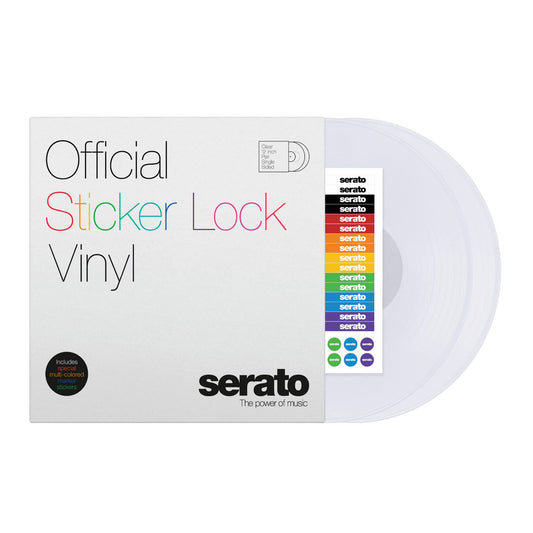 Serato SCV-PS-SL-BM - Bloqueo calcomanía de 12" Control de vinilo para Serato DJ - (par)