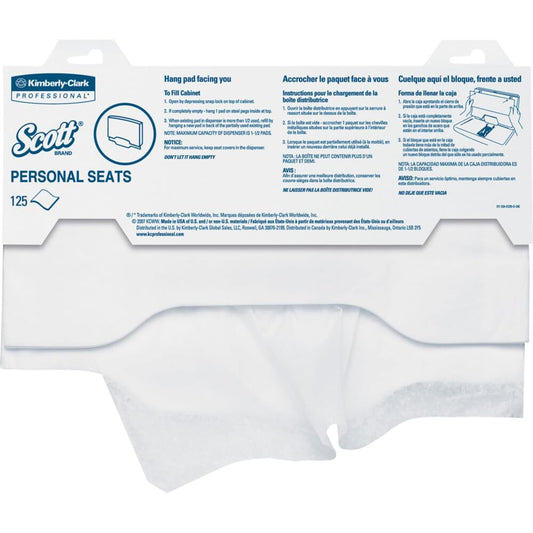 Fundas de Asiento de Inodoro Sanitarios Kimberly-Clark Blancas con 125 Unidades