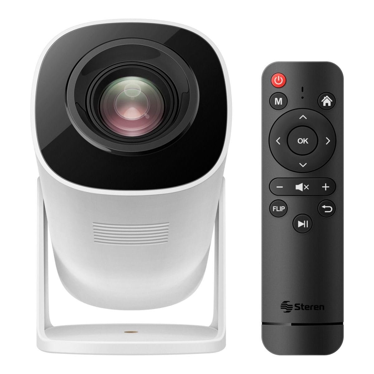 Proyector Mini HD STEREN Blanco 4 840 LM con Bluetooth