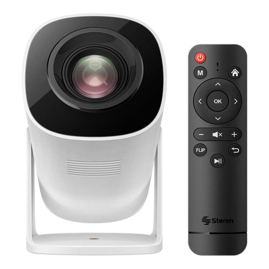 Proyector Mini HD STEREN Blanco 4 840 LM con Bluetooth