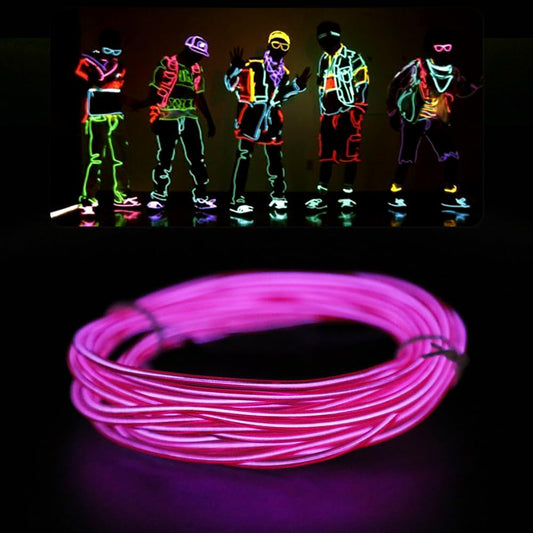 Cable de Luces LED Purplecrystal Morado Decoración para Navidad y Fiestas