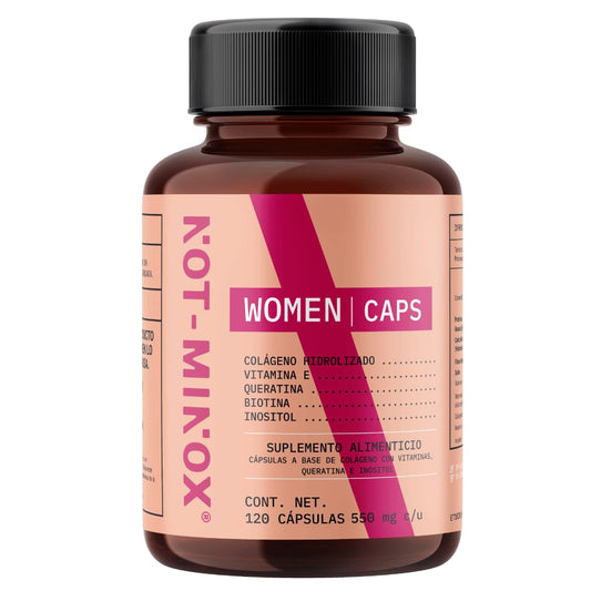 Cápsulas NOT-MINOX Colágeno Hidrolizado Crecimiento de Cabello para Mujer