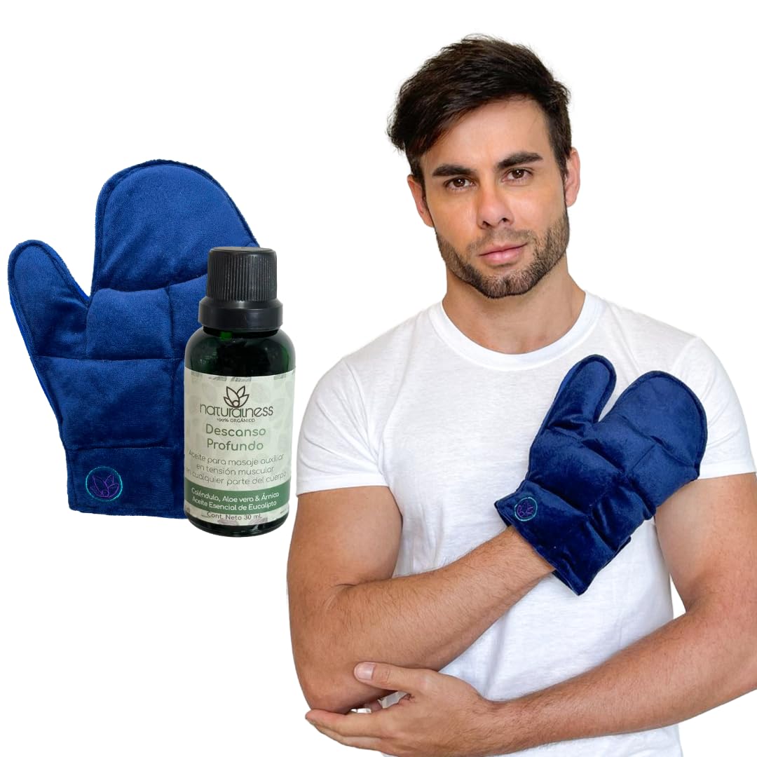 Paquete Compresa de Semillas para Mano y Aceite para Masaje 30 ml