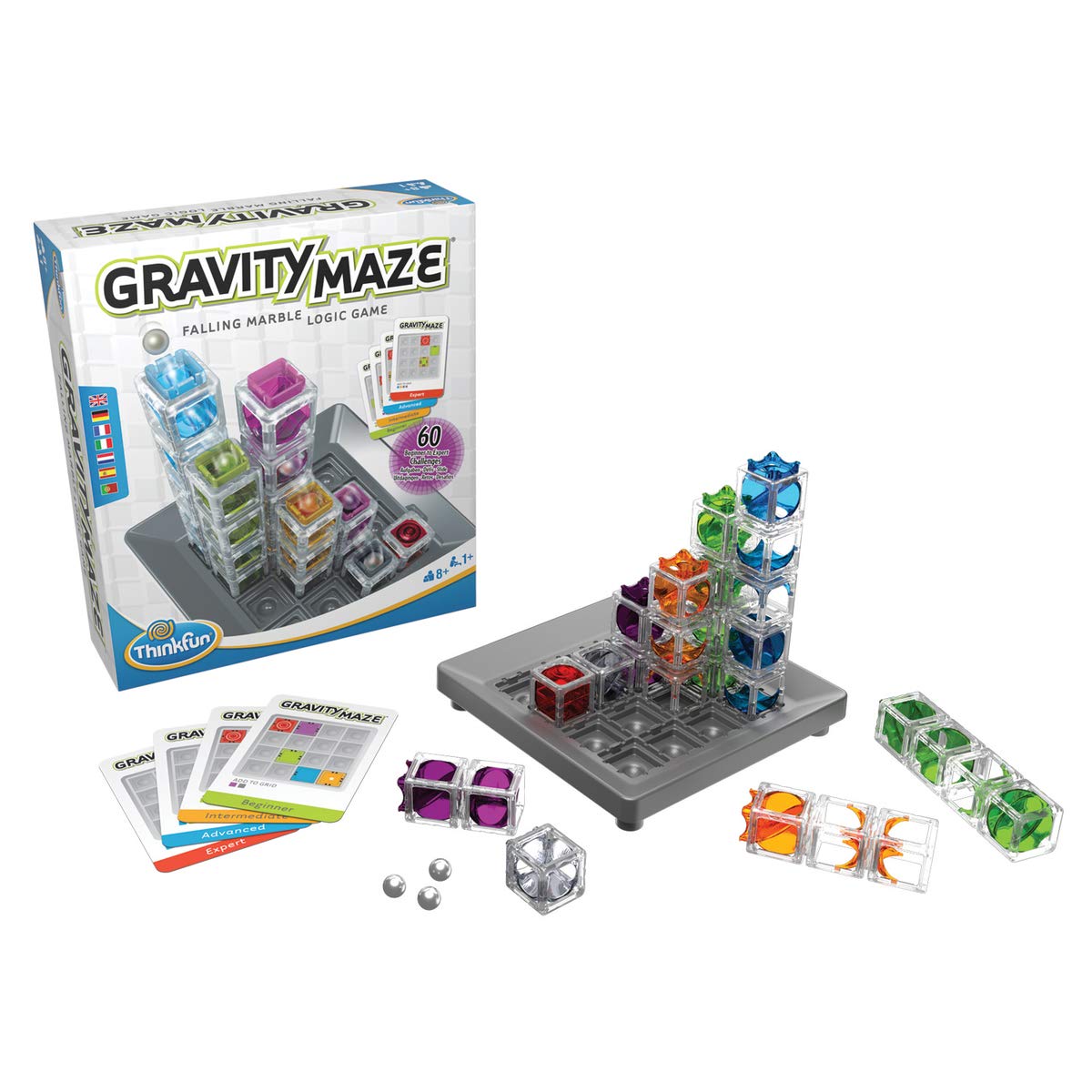 Juego de Lógica Ravensburger ThinkFun Multicolor Gravity Maze para Niños Edad 8+ Años