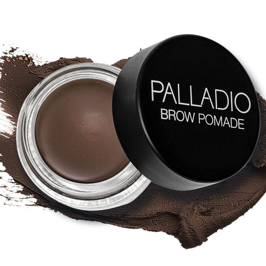 Palladio Pomada para Cejas Resistente al Agua, 24 Horas de Duración, Fórmula Resistente al Agua, a Prueba de Borrones y Sudor, Definido y Impecable, Medium Brown