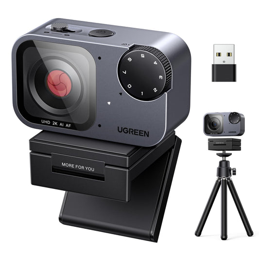 Webcam Streaming UGREEN FineCam Pro 2K con IA AF y 7 Filtros