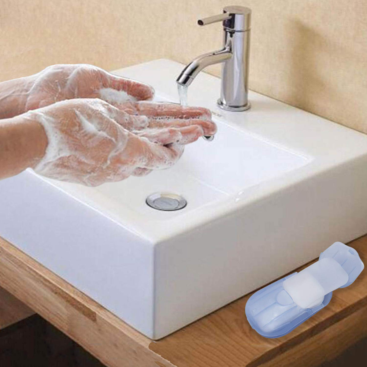 Cajas de Papel Higiénico Desechable LiXiongBao Portátil para Viajes 200 Hojas de Jabón