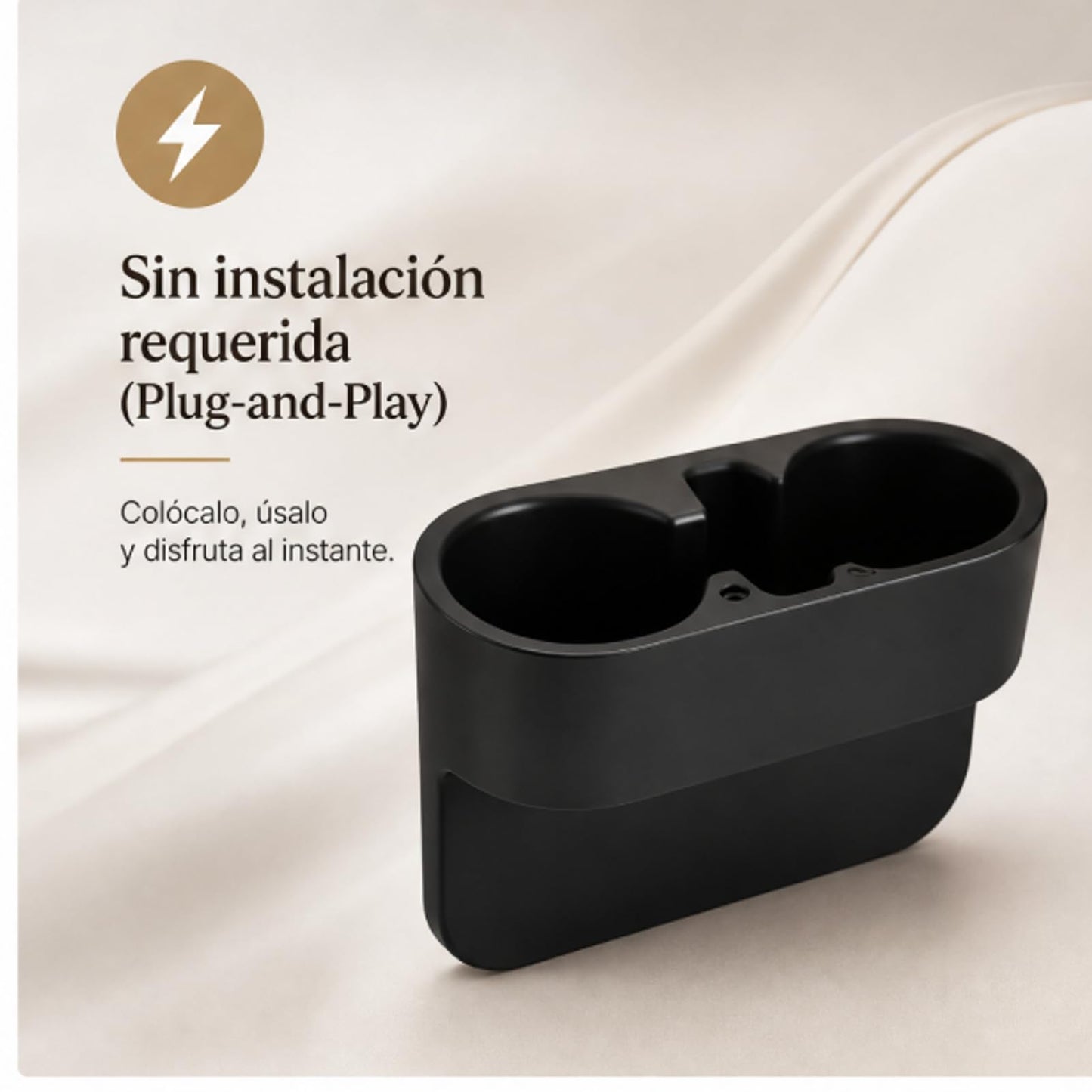 Keenso Portavasos para Auto,3 en 1 Porta Vasos para Asiento de Coche