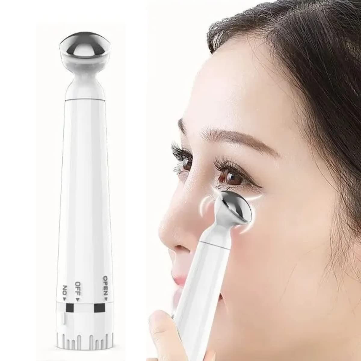 Masajeador Anti-arrugas Eléctrico Para Ojos Reafirmante Ojos, Antiarrugas eléctrico Masajeador de Ojos por vibración, Círculos Oscuros Anti envejecimiento, Masajeador de Ojos Antiarrugas, Portátil, Cuidado de los Ojos