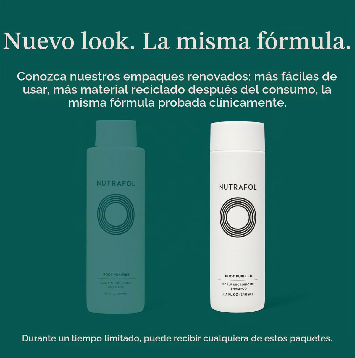 Champú Nutrafol Transparente Hidratante y Fortalecedor para Cabello y Cuero Cabelludo