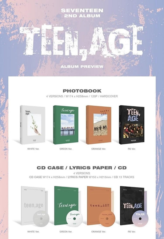 [Reissue] Seventeen – 2nd Album Teen, Age (Ver.)
