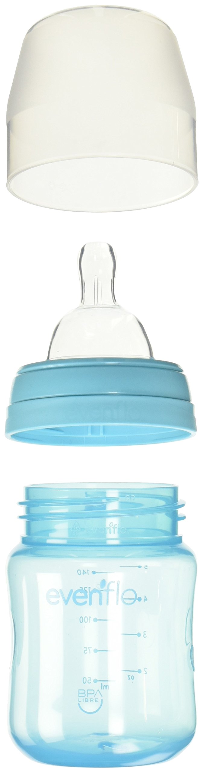 Biberón Evenflo K Clark Azul Cuello Ancho 5 Oz