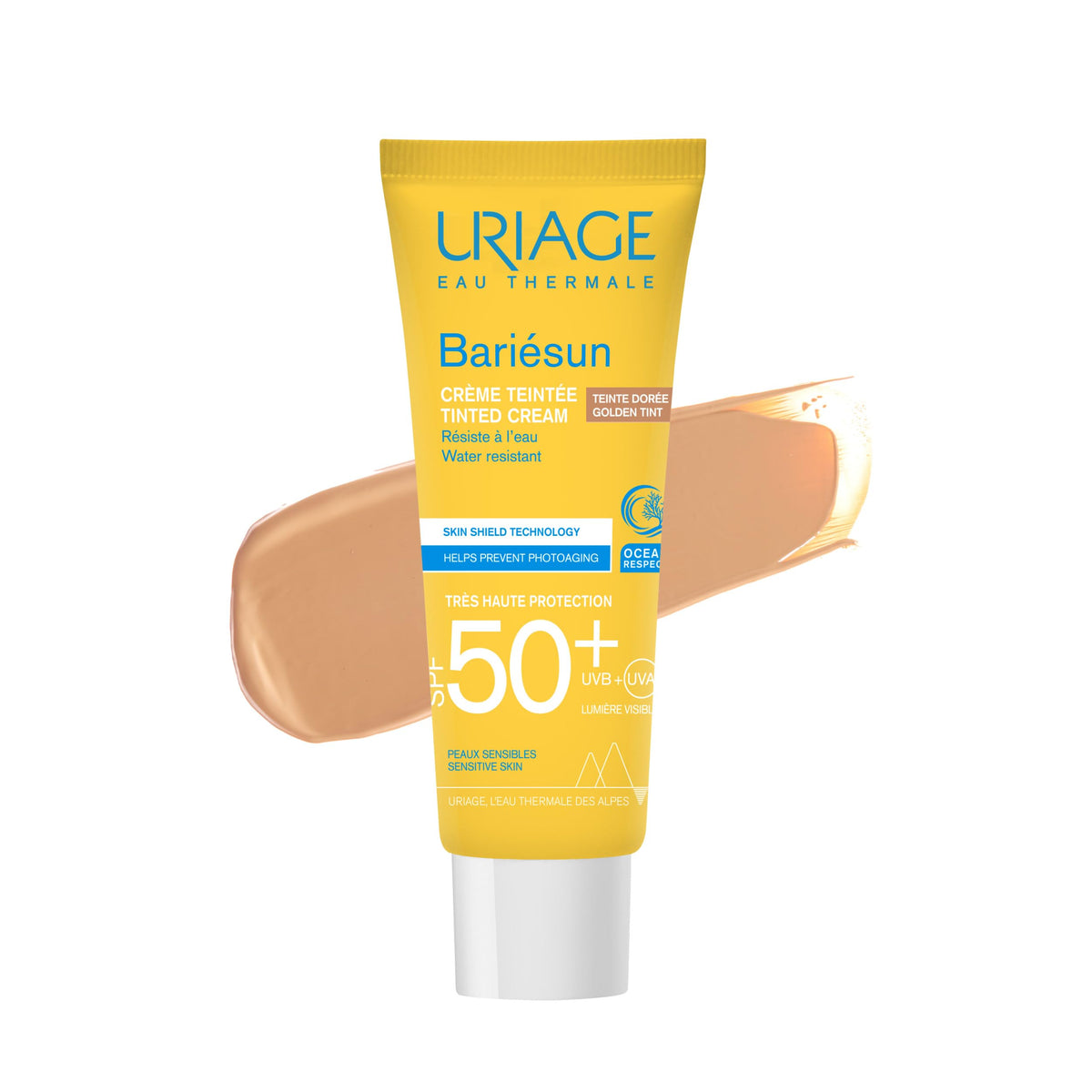 Crema SPF50+ Uriage Dorada Acabado Mate para Mujer