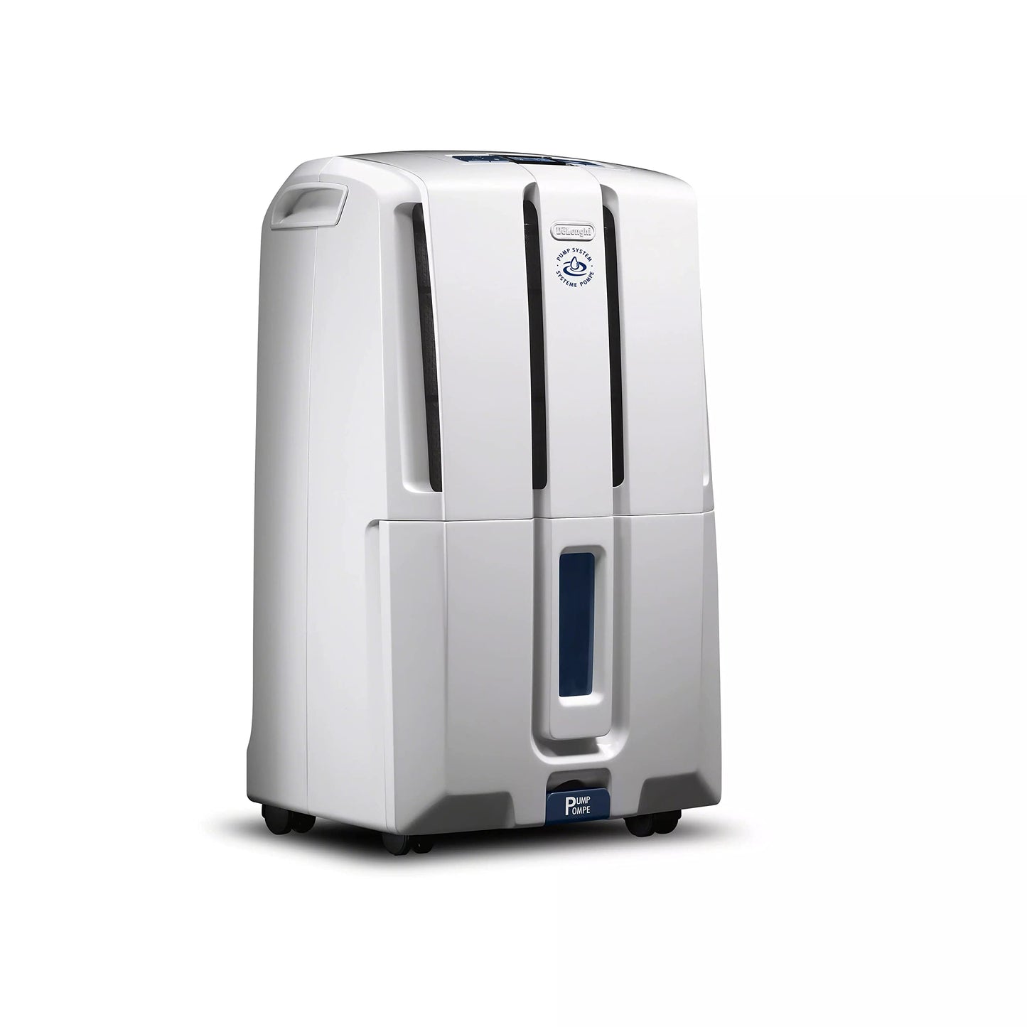 De'Longhi Deshumidificador DDX235PEF con Bomba de Extracción Incluida, Filtro de Carbon Activado y Filtro Biosilver.