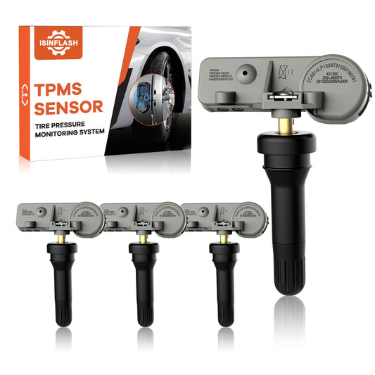 ISINFLASH Sensor TPMS, sensores de sistema de monitor de presión de neumáticos de 315MHZ, compatibles con Chevy GMC Buick Cadillac Pontiac Reemplazar OE 13581558, 13598771,13598772, 13586335,