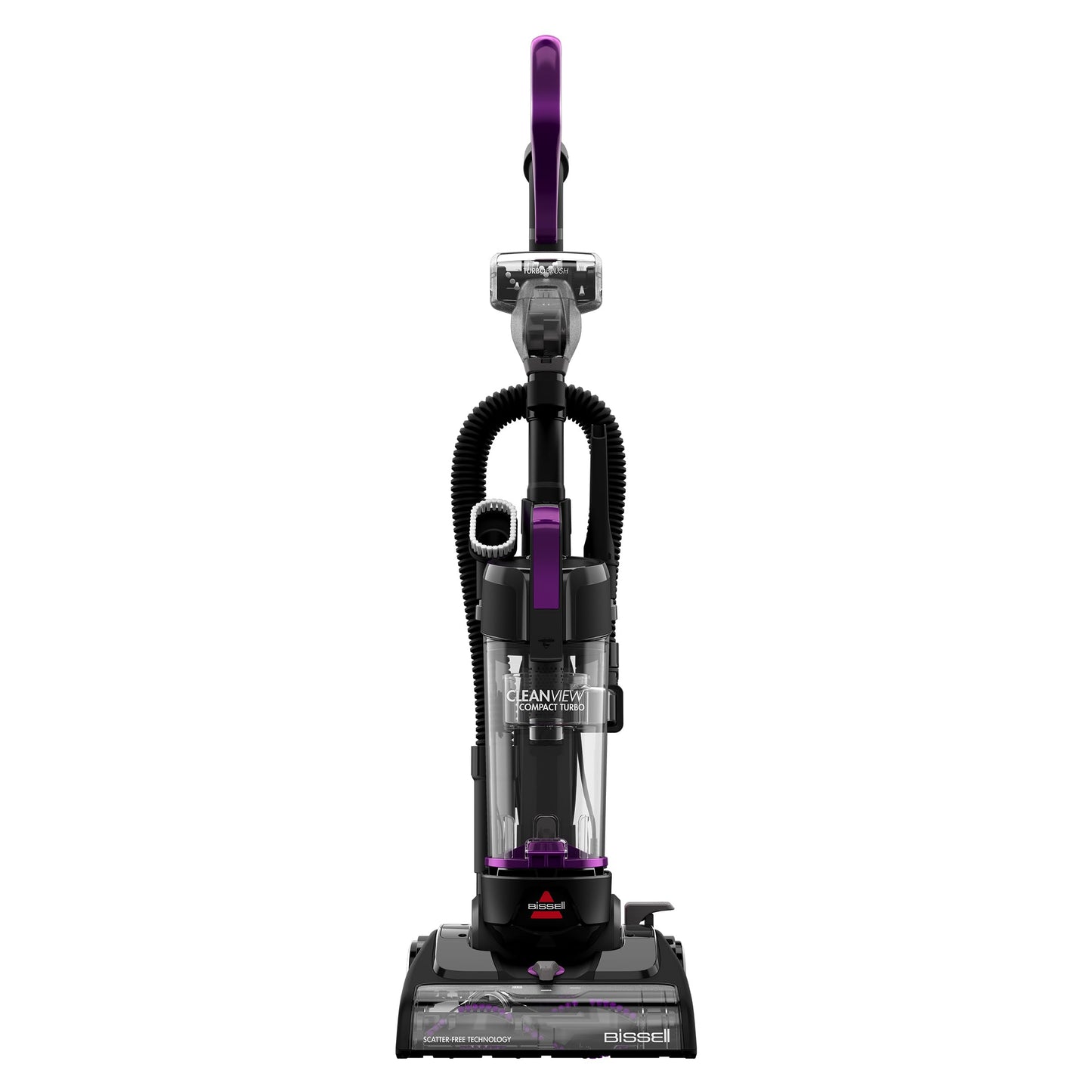 Bissell CleanView Aspiradora Vertical compacta Turbo con Varilla de liberación rápida, Potencia de tamaño Completo, tamaño Compacto para Apartamentos y dormitorios, 3437F