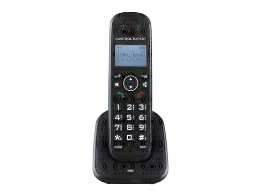 CONTROL EXPERT Teléfono Inalámbrico con Pantalla LCD – Identificador de Llamadas, 16 Idiomas, Marcación Rápida, 50 Contactos, 30 Números Entrantes, 10 Salientes, 10 Tonos y Alarma