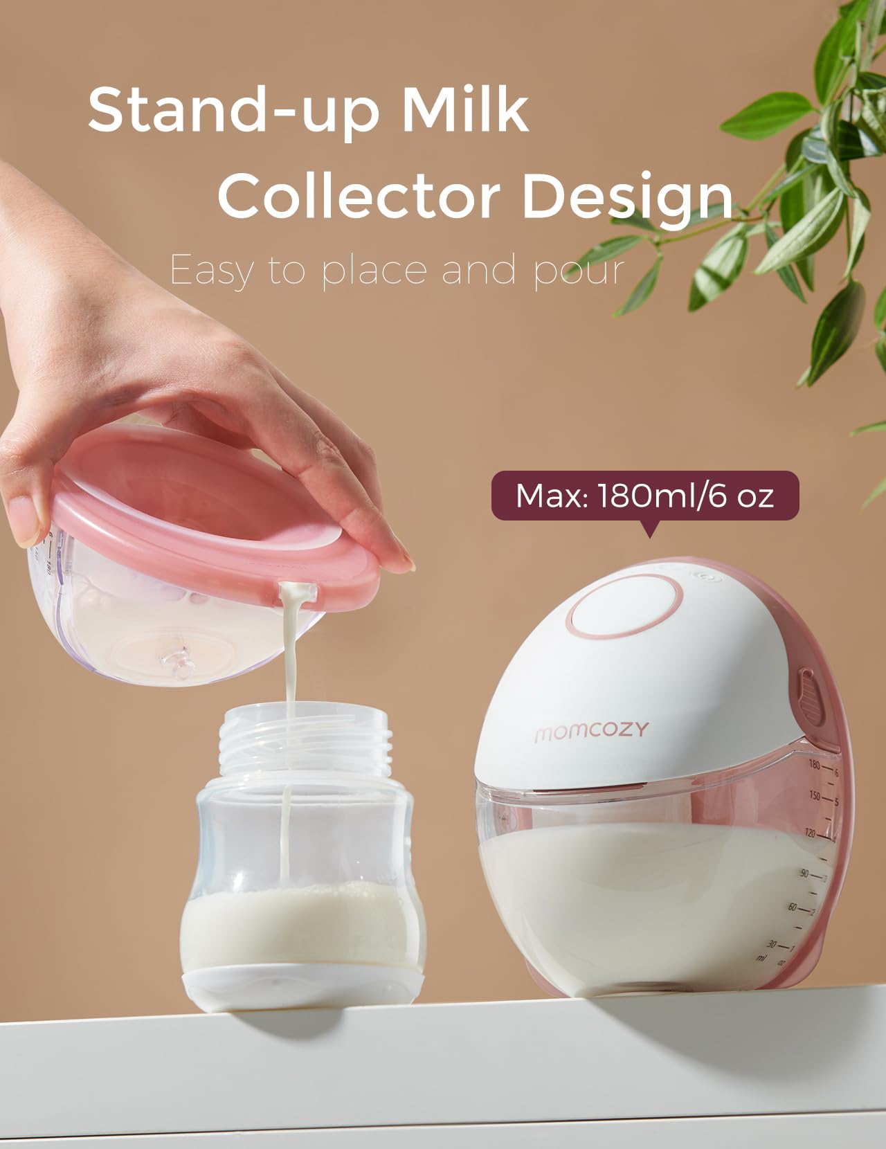 Momcozy Sacaleches Manos Libres Estilo Móvil | M6, Sacaleches Portátil con Ritmo Ideal Para Más Leche, Brida DoubleFit, Ajuste más Discreto con 3 Modos y 9 Niveles, 24 mm - Paquete de 2, Gris