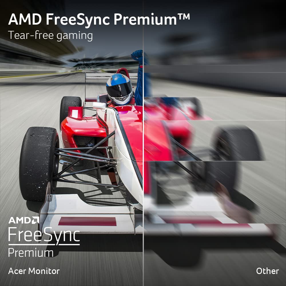 Monitor Gaming Acer Nitro FHD IPS Negro Tecnología AMD FreeSync Premium con Frecuencia de Actualización 180Hz y Tiempo de Respuesta 0.5ms, Soporte HDR10